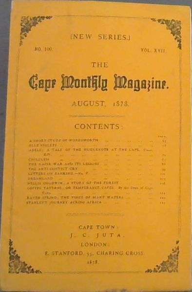 The Cape Monthly Magazine (1878)