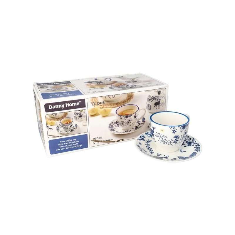 12Pcs Cup And Saucer Set