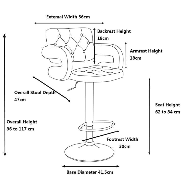 Ascend Bar Stool- White