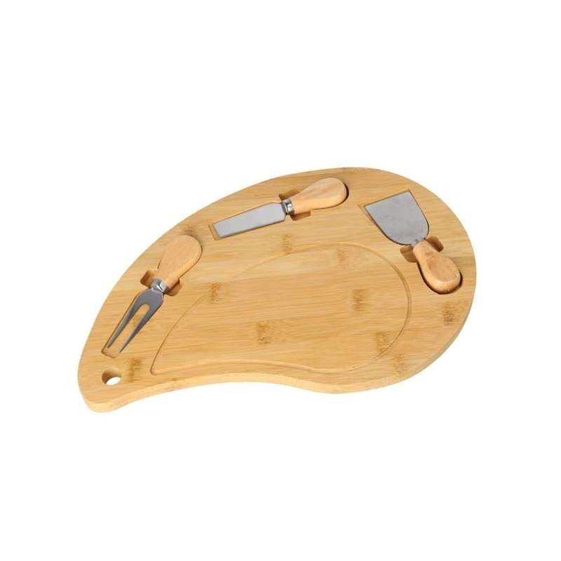 Bamboo Cheese Serving Cutting Board Set 361Cm 4Pcs