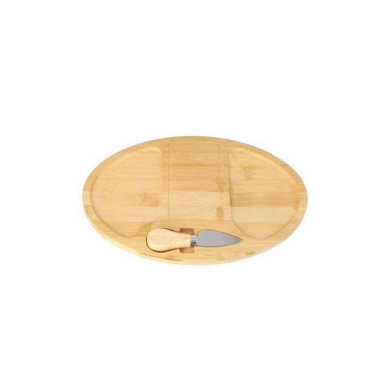 Bamboo Oval Cheese Serving Cutting Board Set 299Cm 2Pcs