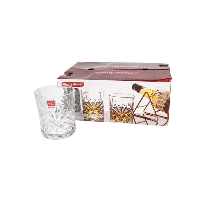 Butterfly Shining Crystal Glasses 6Pcs 350Ml