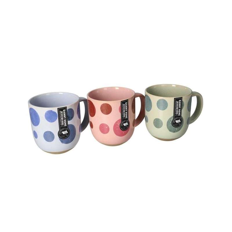 Ceramic Bubbles Tea Mug Set 3Pcs 125Cm
