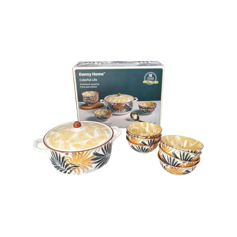 Ceramic Soup Pot Set 6Pcs