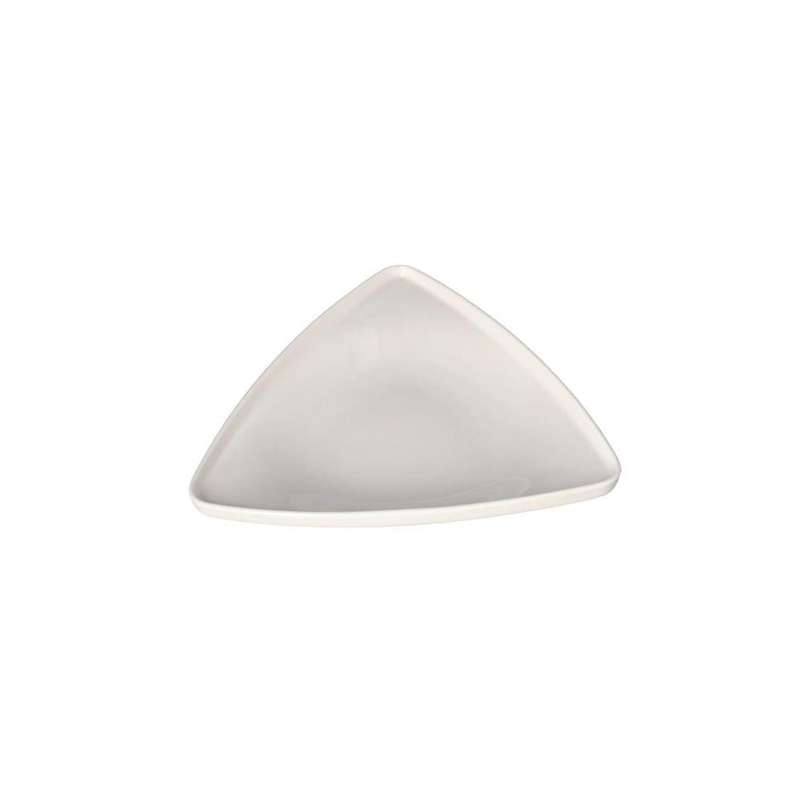 Ceramic Triangular Thick Sided Soup Plate 22Cm