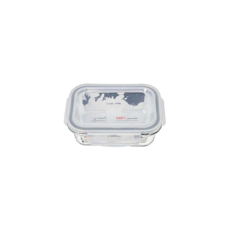 Clear Rectangular Borosilicate Fresh Keeping Lunch Box 16Cm