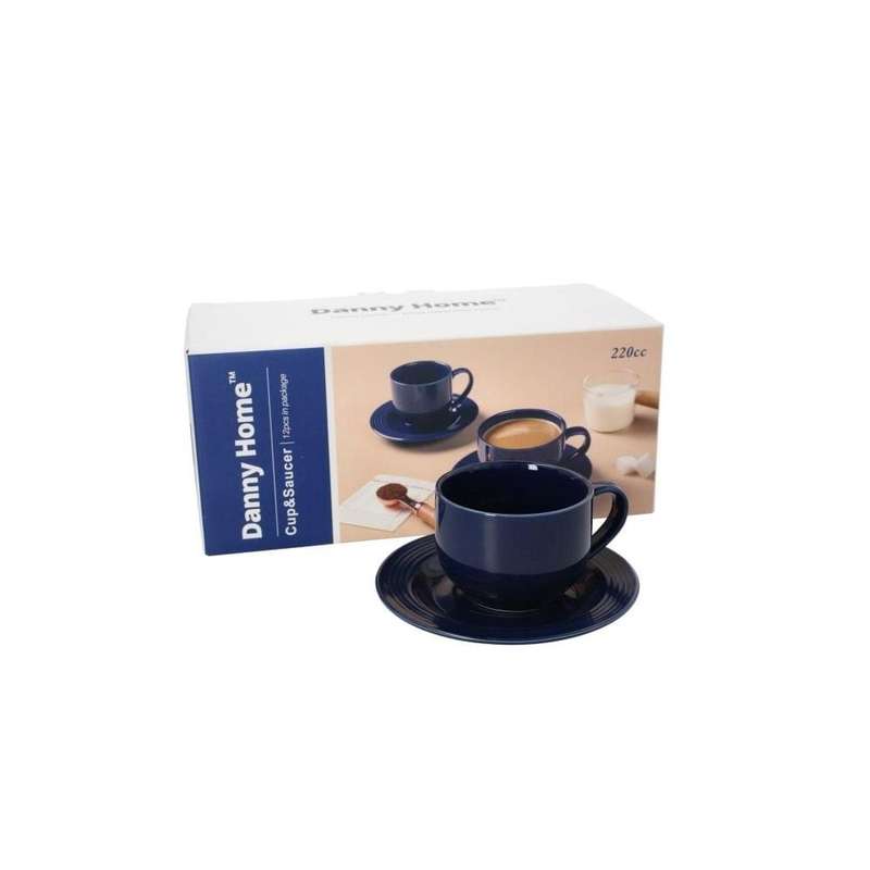 Cup And Saucer Set 220Cc X 12Pcs