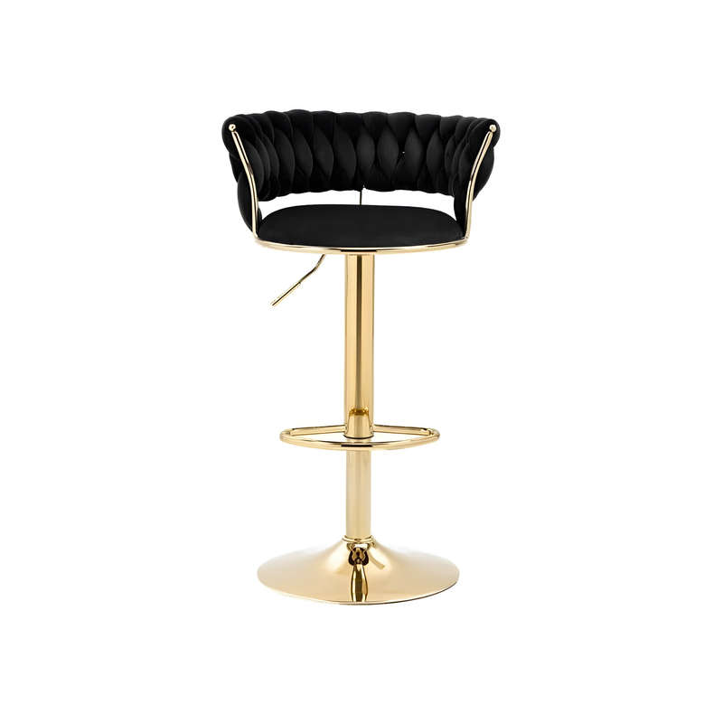 Deluxe Adjustable Barstool- Black