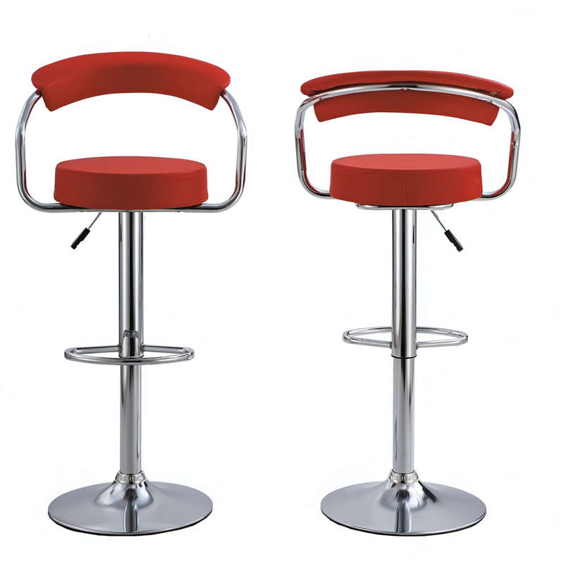 Flexiheight Barstool Set Of 2 Red