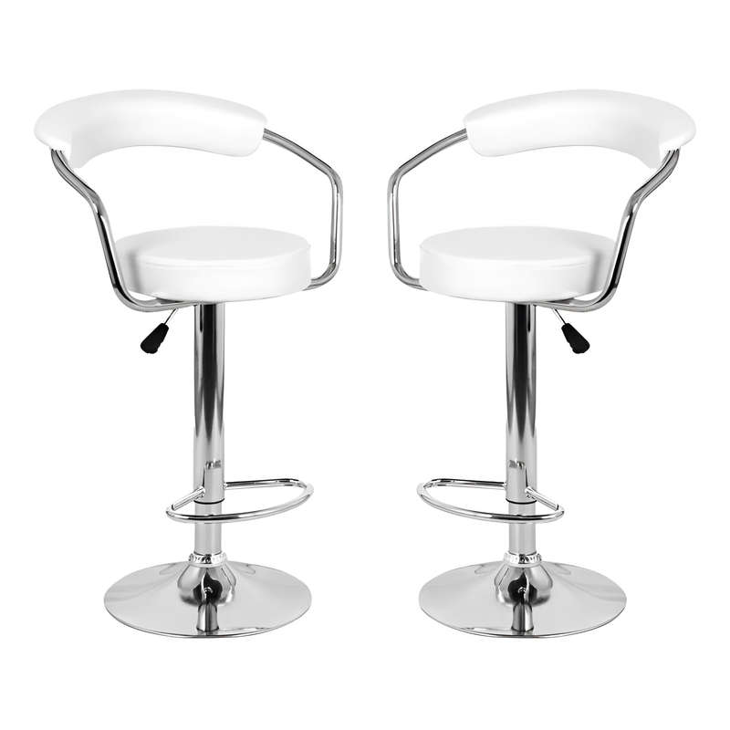 Flexiheight Barstool Set Of 2 White