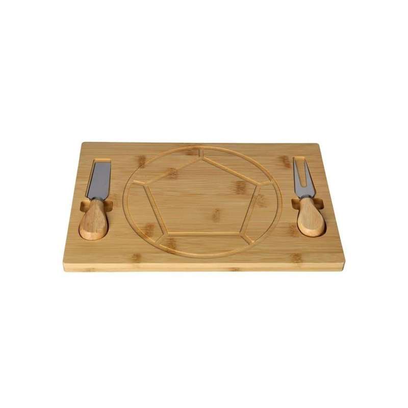 Football Rectangular Bamboo Cheese Serving Cutting Board Set 299Cm 3Pcs
