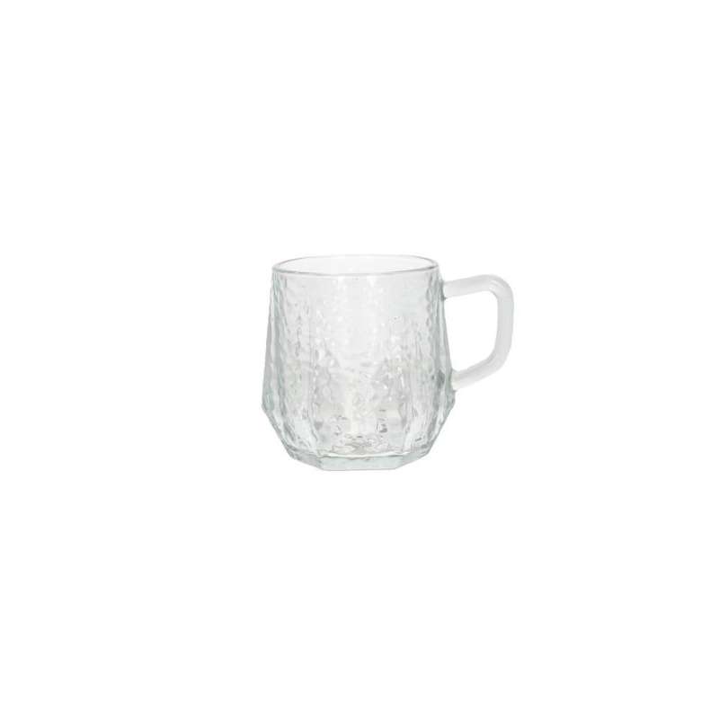Frosted Clear Glassware Cup 6Pcs 280Ml