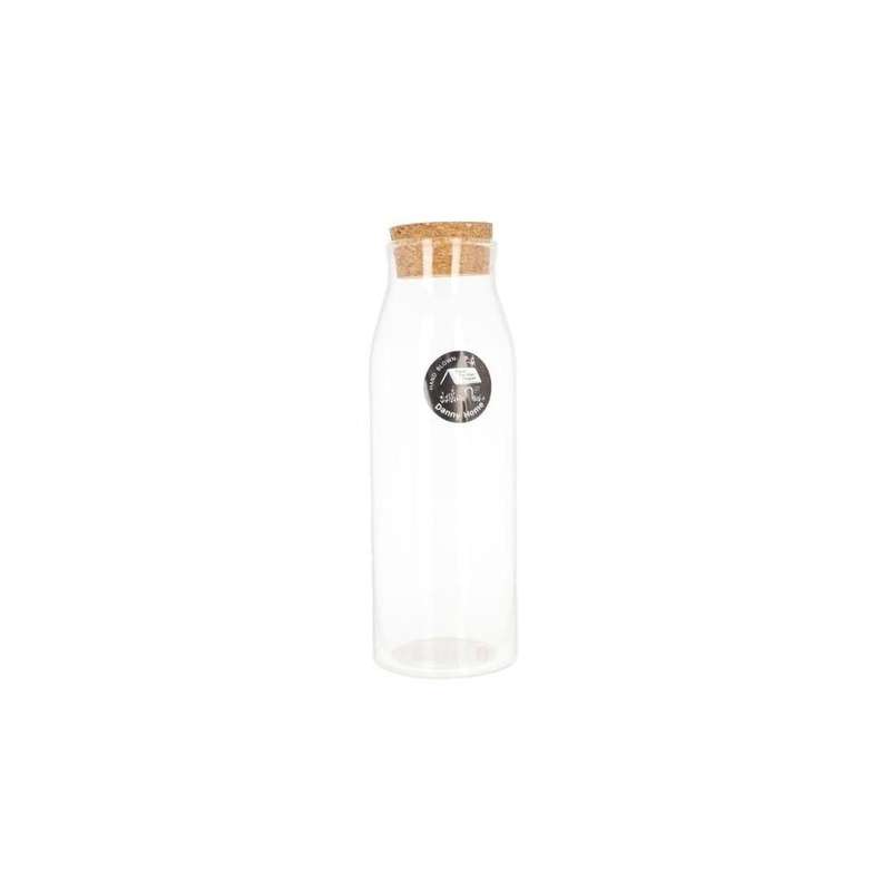 Glass Storage Jar With Wooden Lid 1200Ml 27Cm