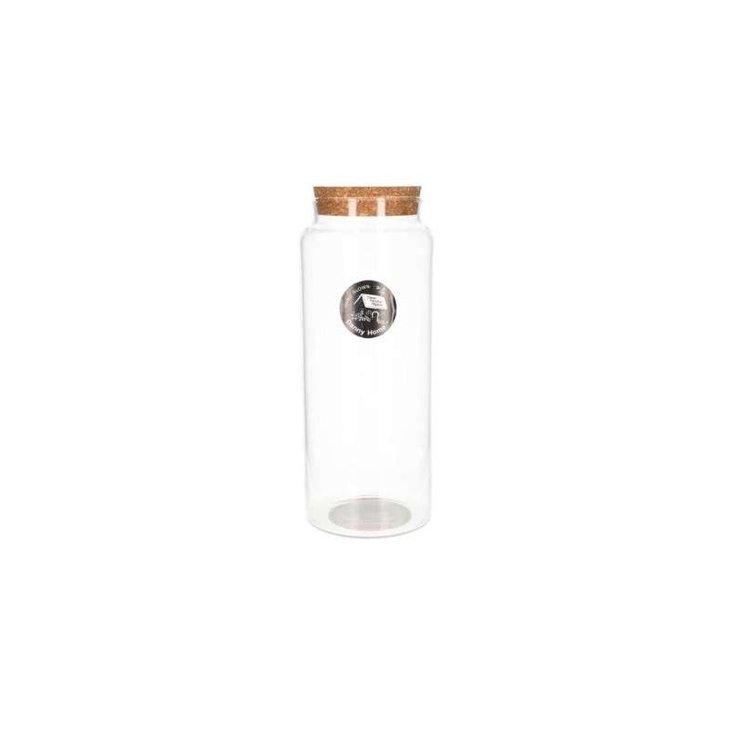 Glass Storage Jar With Wooden Lid 1600Ml
