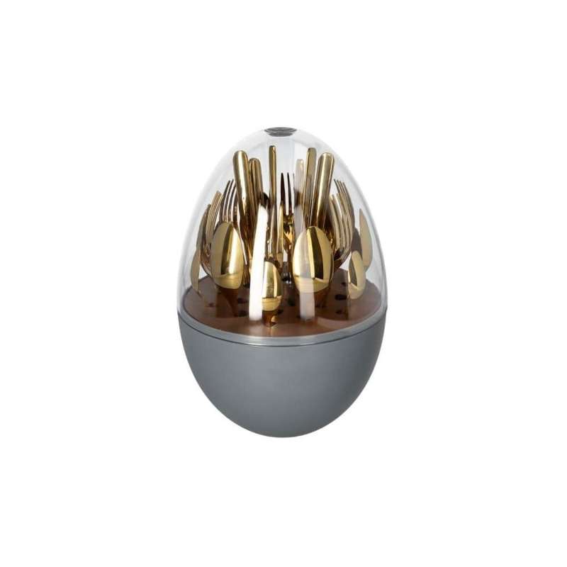 Gold Egg Shaped Stainless Steel 24Pcs Cutlery Set