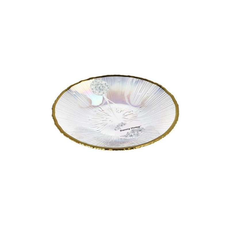 Golden Rim Dinner Deep Plate 23Cm