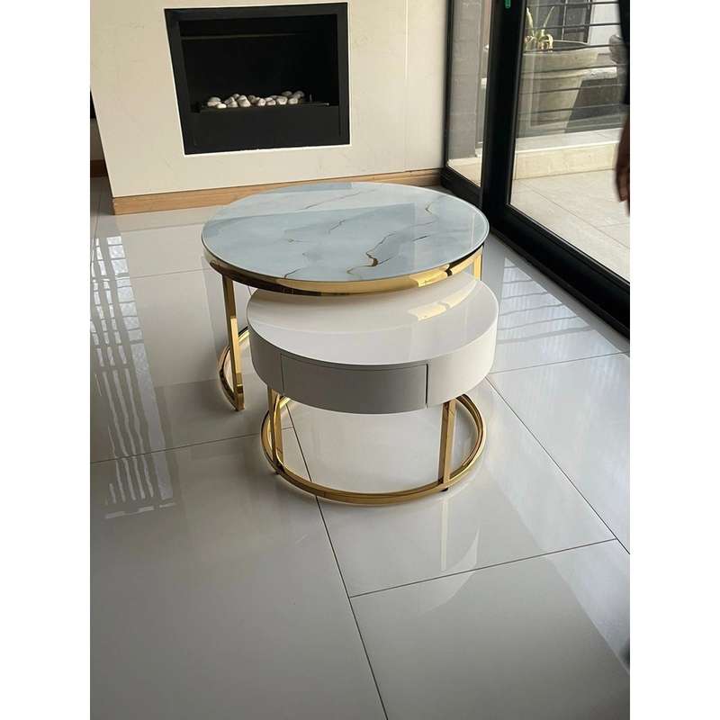 Nestable Coffee Table Set Space Saving And Contemporary