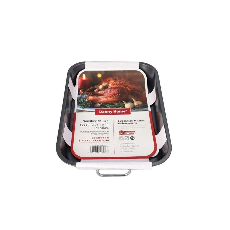Nonstick Deluxe Roasting Pan With Handles