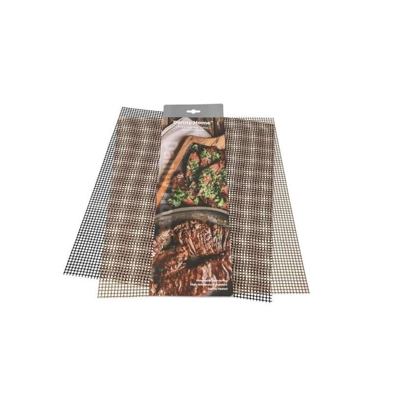 Re Usable Non Stick Mesh Grill Mats 2 Pieces Set