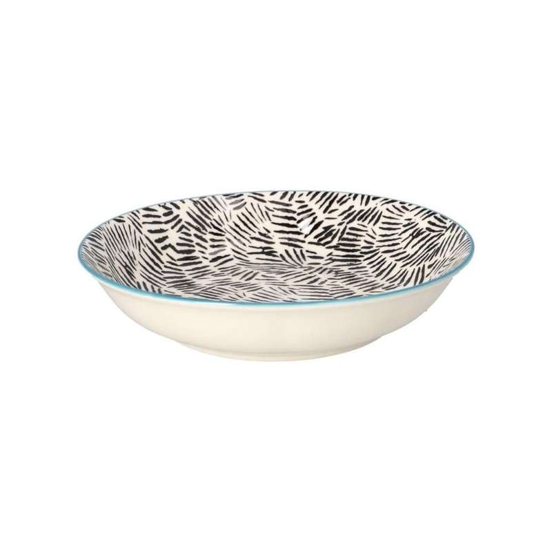 Round Bohemian Oatmeal Deep Plate 8