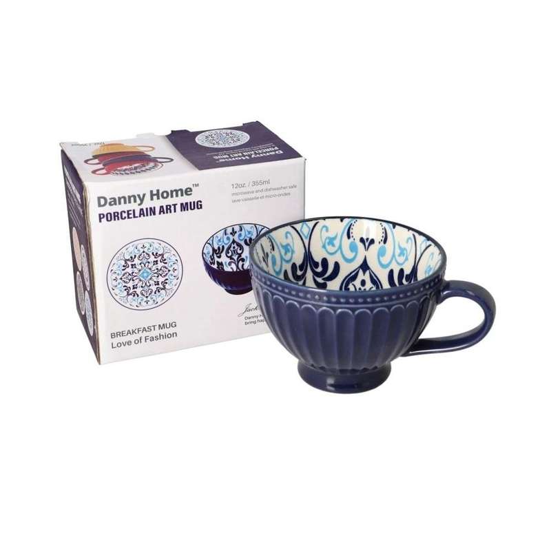 Santorini Ceramic Breakfast Mug