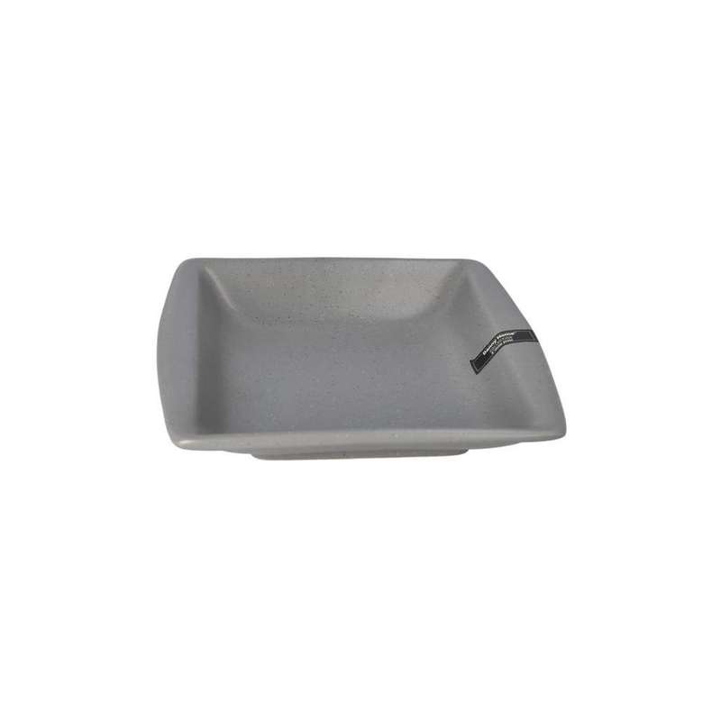 Stone Grey Square Soup Bowl 8 Inch