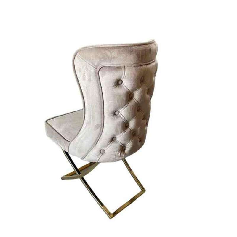 Stylish And Durable Ottoman Dining Chair For Comfortable Dining Beige