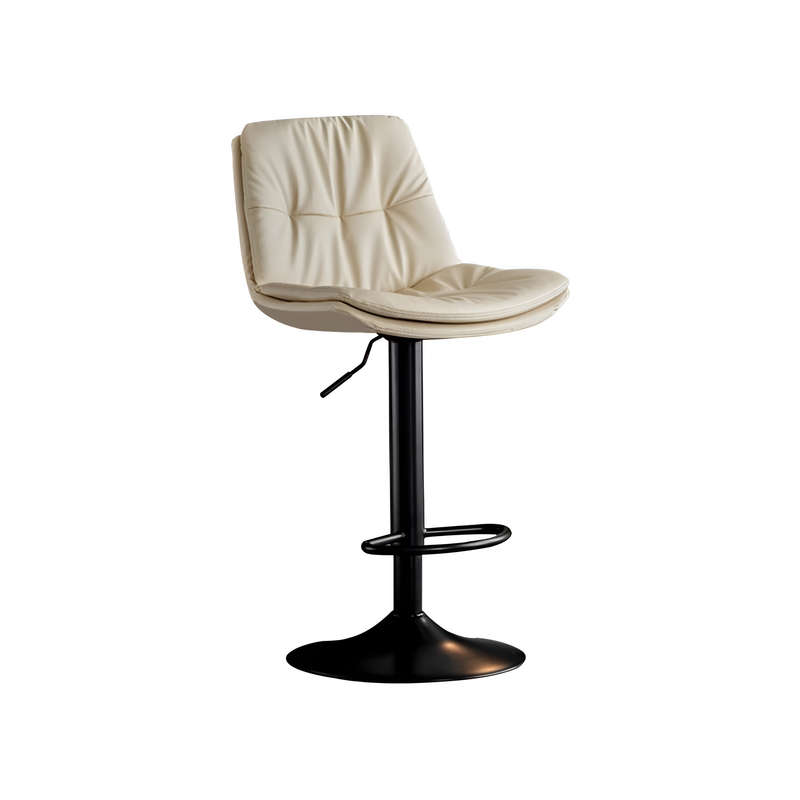 Swivel Adjustable Height Barstool- White