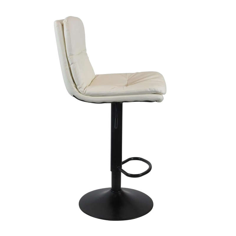 Swivel Adjustable Height Barstool- White