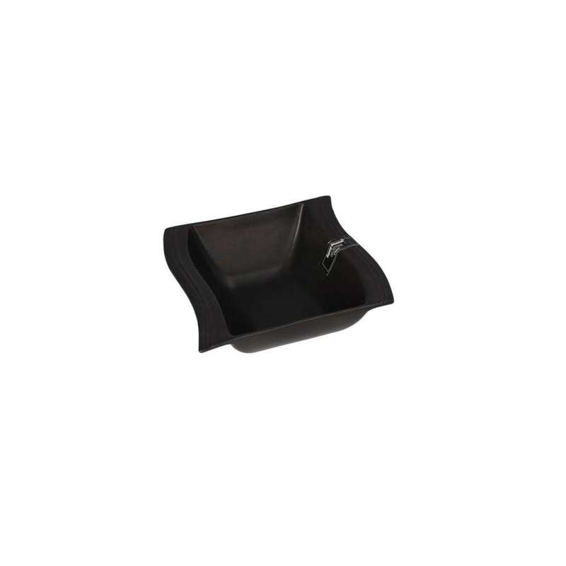 Wavy Square Black Gravy Bowl 4 5 Inch