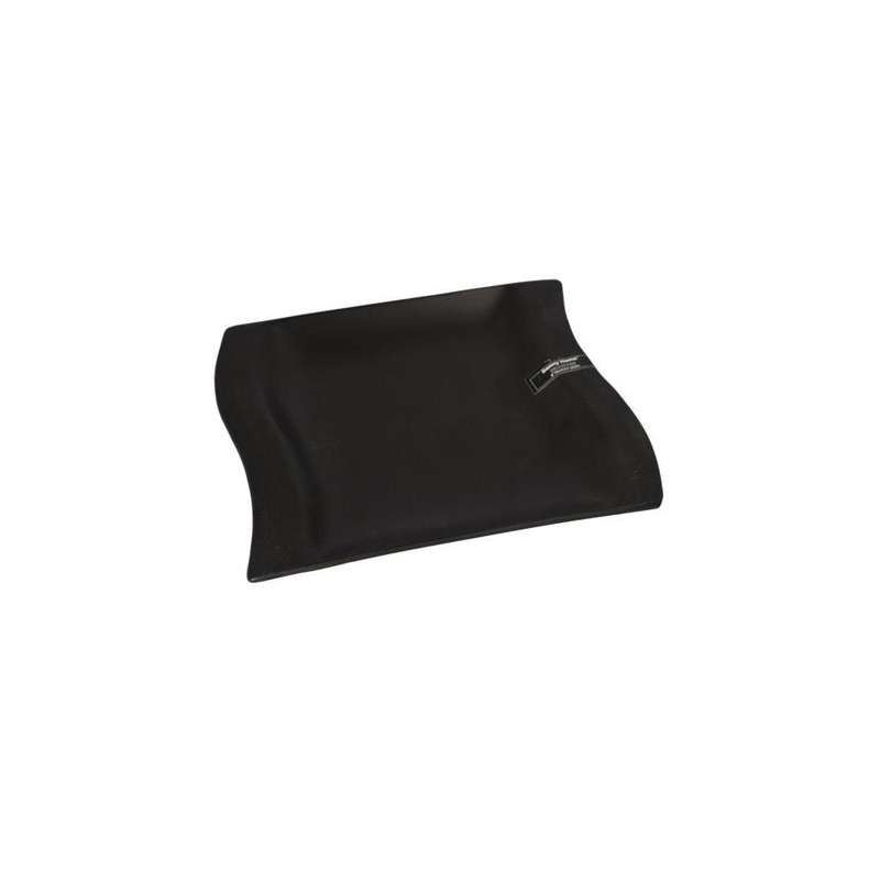 Wavy Square Black Side Plate 8 Inch