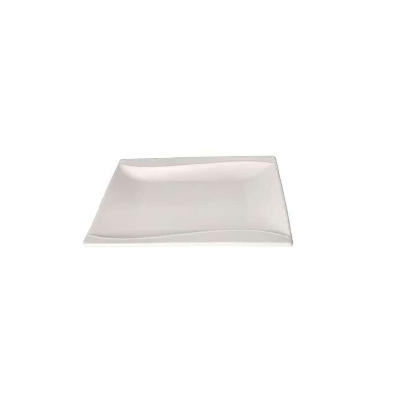 White Ceramic Square Dessert Side Plate 201Cm 491G 8 Inch