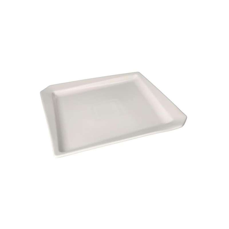 White Ceramic Square Dinner Plate 258Cm 1025 Inch