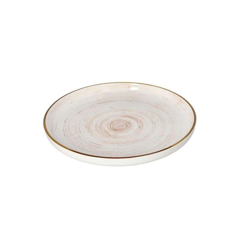 White Marble Round Ceramic Dinner Plate 25Cm 10 Inch