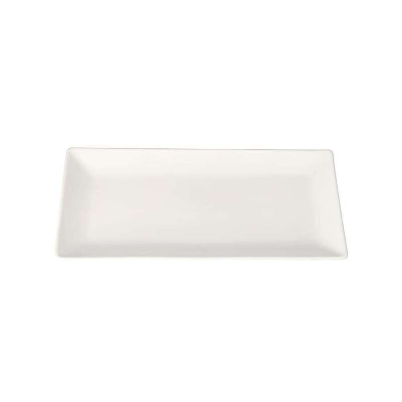 White Rectangular Fine Porcelain Serving Platter 30Cm