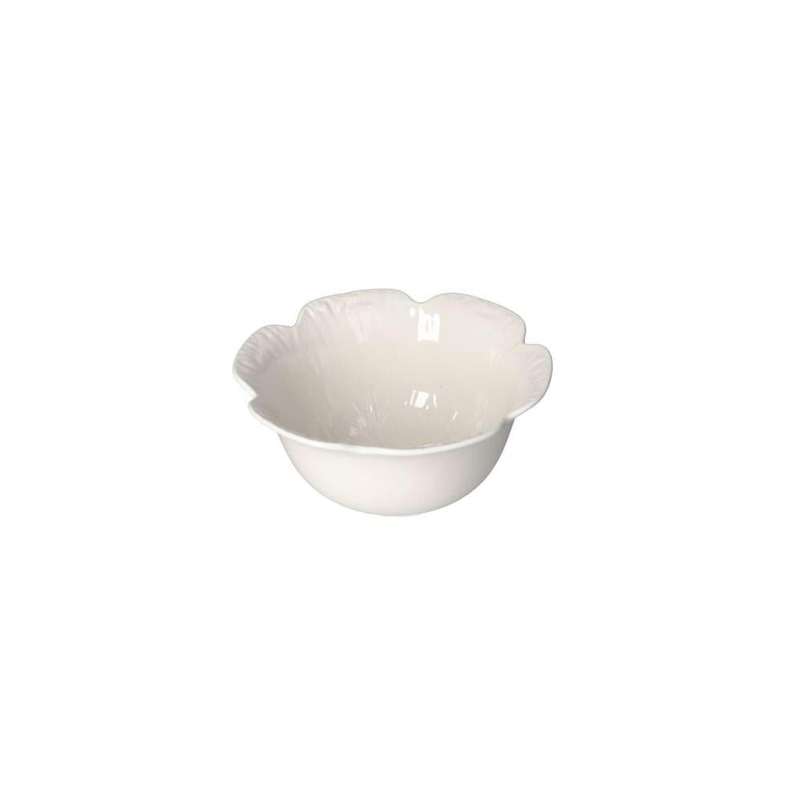 White Round Ceramic Flower Shaped Bowl 155Cm