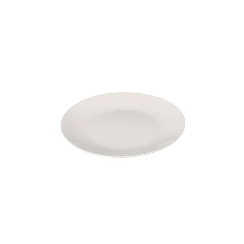 White Round Shallow Dessert Side Plate 20Cm 8 Inch