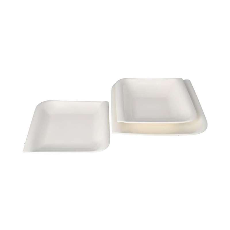 White Square Ceramic Dinner Set 18Pcs