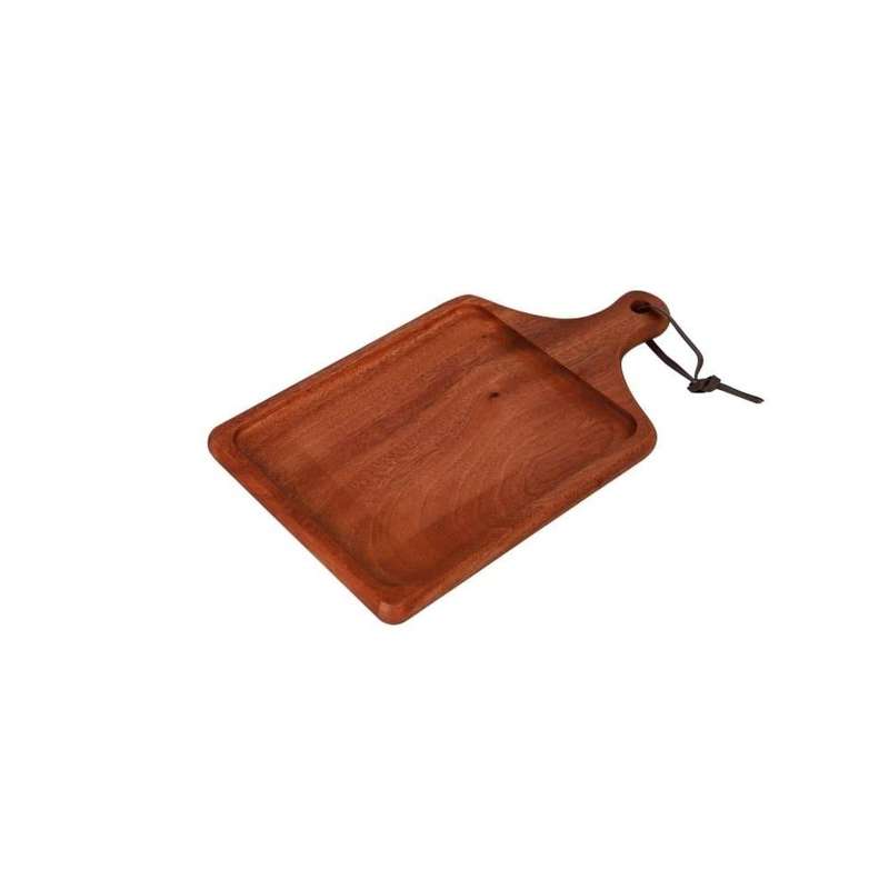 Wooden Rectangular Deep Pizza Board With Handle 318Cm