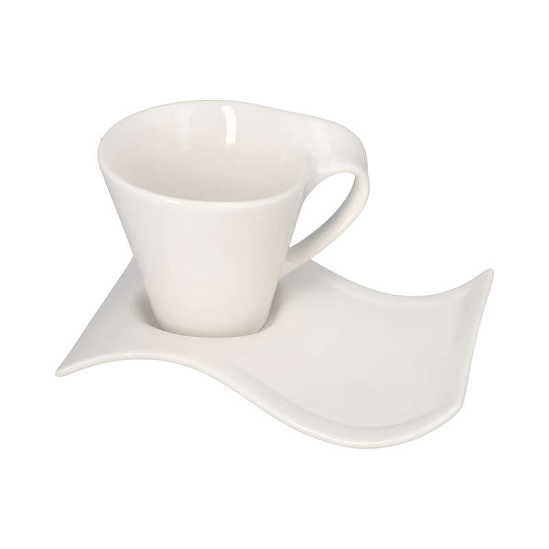 Wavy Cup and Saucer
