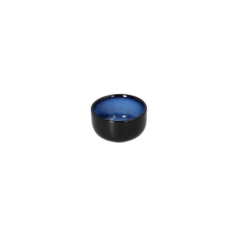 Blue Glazed Round Ceramic Dipping Bowl 3.5 Inch