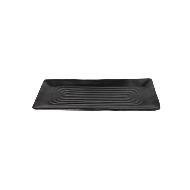 Melamine Black Rectangular Shaped Serveware Platter