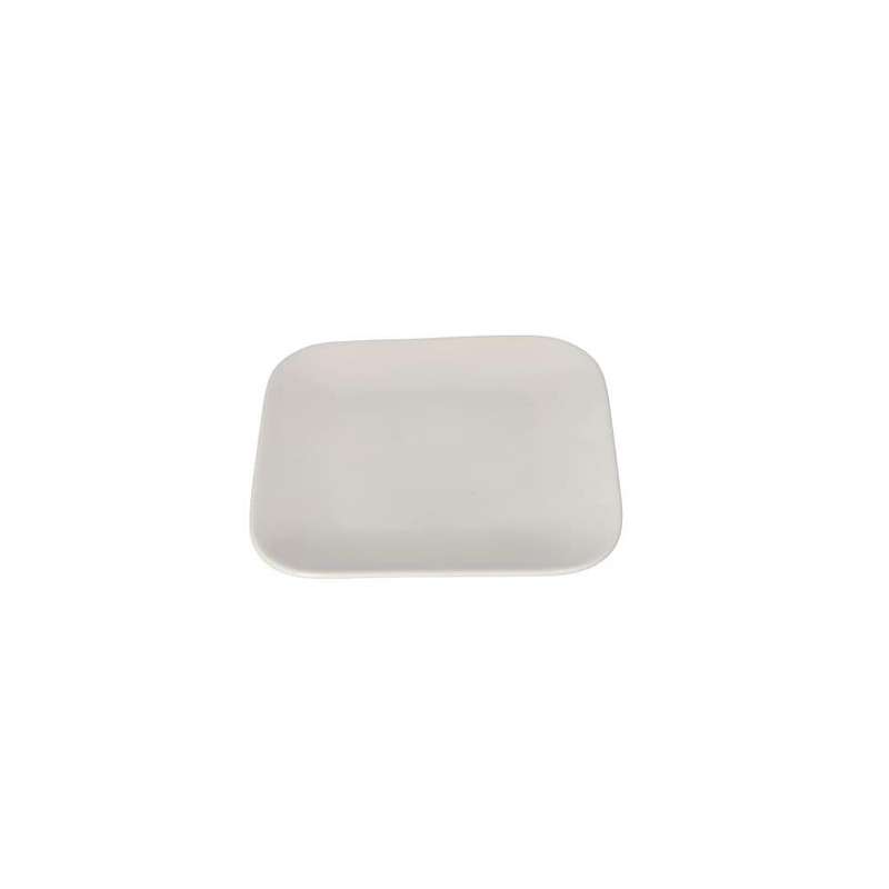 White Ceramic Square Dessert Side Plate 147Cm