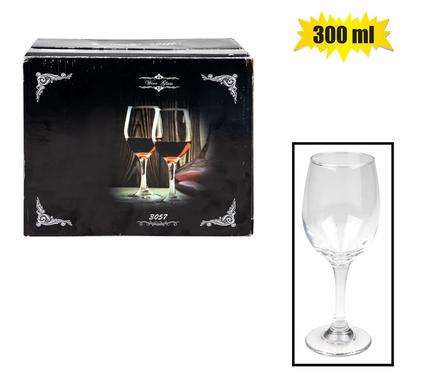 STEMMED GLASS RED 330ml