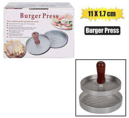 BURGER PRESS 11x1.7cm ALUMINIUM QTY1
