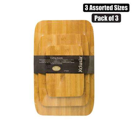 Cutting-board wdn 3pc bamboo xclusiv