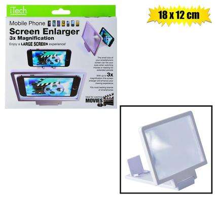 Mobile phone screen enlarger 18x12cm