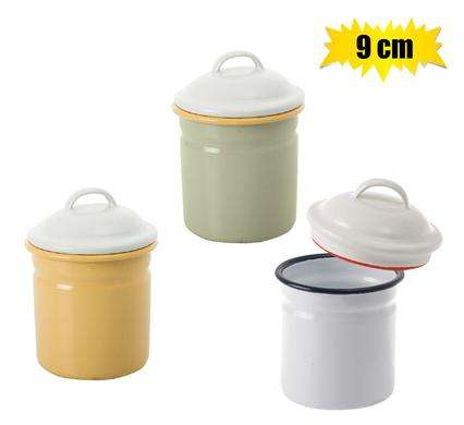 Cannister enamel 9cm