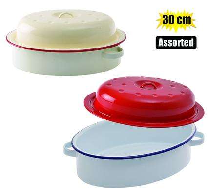 Roaster enamel 30cm oval stock offer
