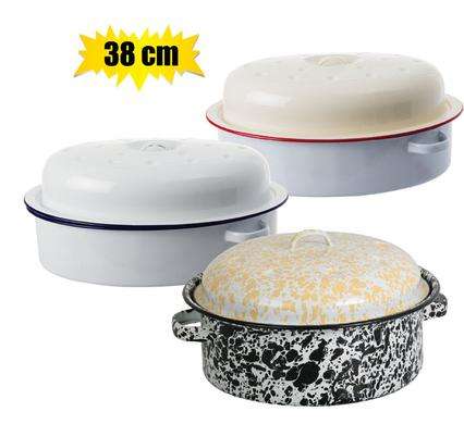 Roaster enamel 38cm oval